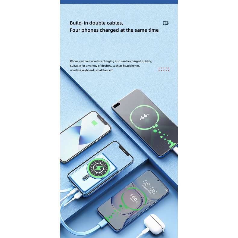 Pin dự phòng không dây đầu vào & đầu ra kép YOOBAO 15W