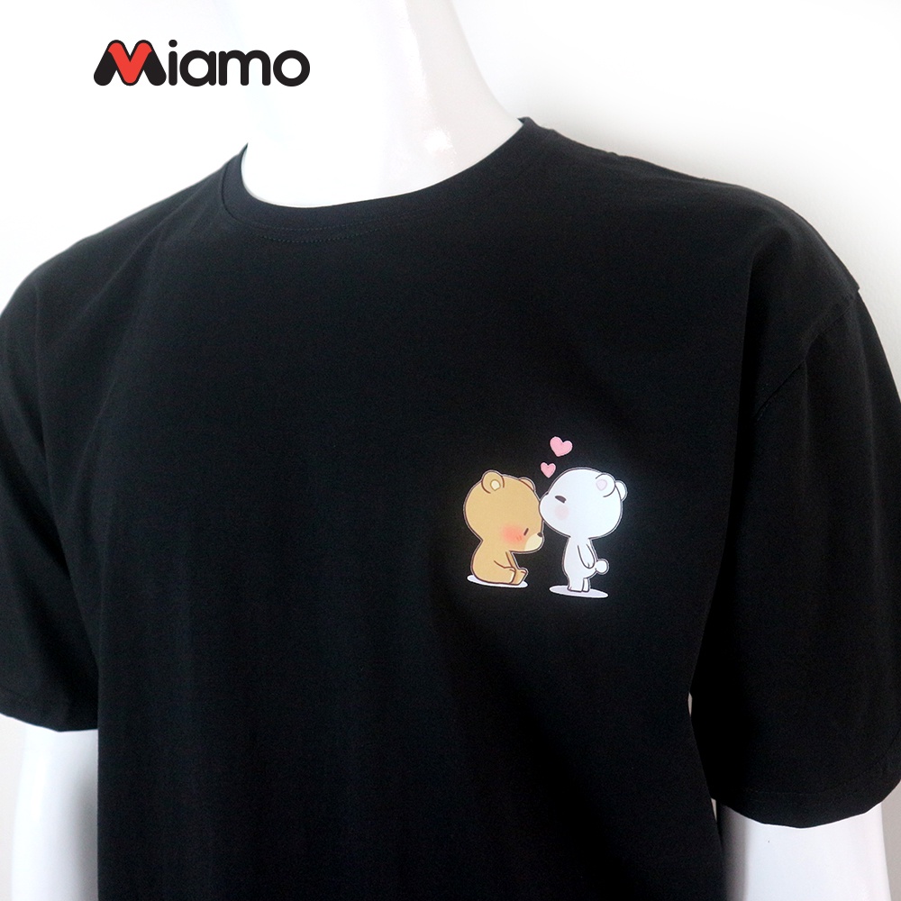 [Freeship] Áo thun tay lỡ Unisex Nam Nữ hình gấu vải cotton cao cấp mịn đẹp thời trang Miamo MO191