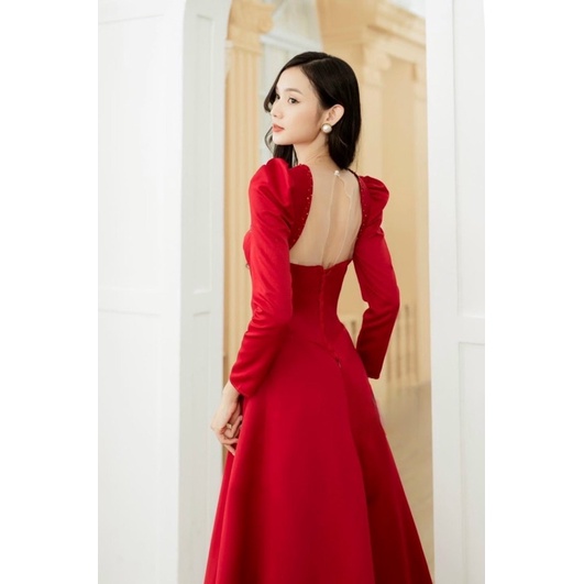 Đầm maxi mặc cưới TRIPBLE T DRESS đi bàn nhẹ nhàng sang trọng - size S/M/L - MS421V
