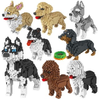 Bộ đồ chơi lắp ráp lego đội cứu hộ chó snoopy chó poodle chim chó mèo dành cho trẻ em