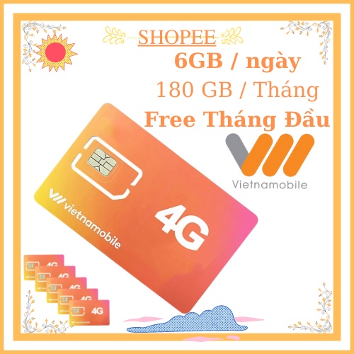 Sim Shopee truy cập shopee miễn phí - Có ngay 6GB/ ngày 180 GB/ tháng miễn phí tháng đầu tiên