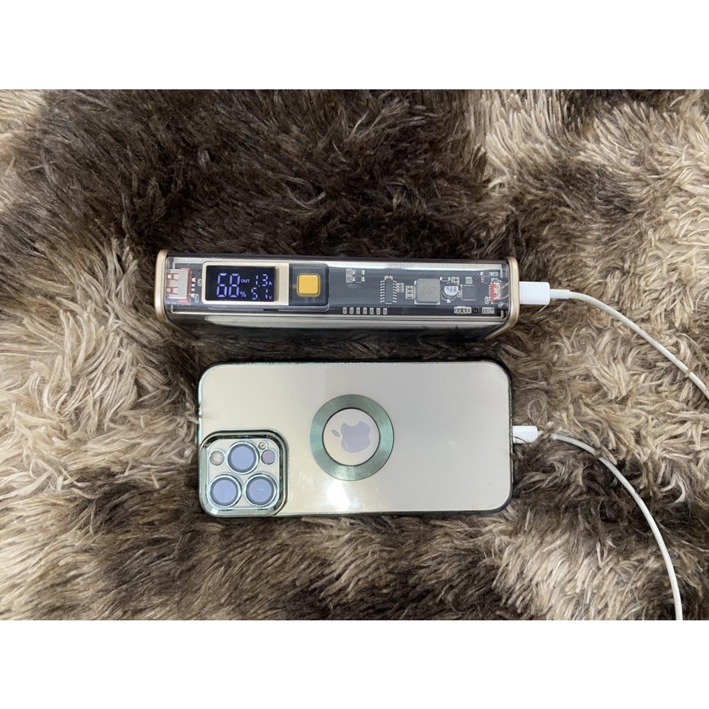 Sạc dự phòng QC 4.0. 16000mah 22.5W trong suốt, chip PD20W. BN.