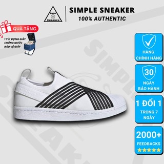 Giày Nữ Superstar 💙FREESHIP💙 Adidas Superstar Slip On Chính Hãng - Giày Sneaker Nữ Không Dây Chuẩn Auth [CG6013]