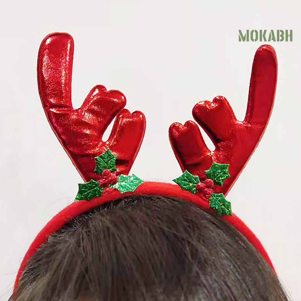 Băng Đô Cài Tóc Hình Sừng Tuần Lộc Giáng Sinh Trọng Lượng Nhẹ Cho Người Lớn Và Trẻ Em