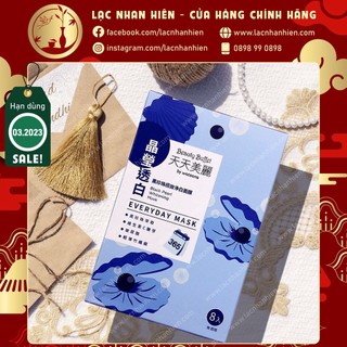 HỘP 08 MIẾNG MẶT NẠ NGỌC TRAI ĐEN DƯỠNG TRẮNG BEAUTY BUFFET (BY WATSONS) BLACK PEARL WHITENING MASK 08 MIẾNG