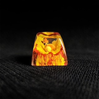 Keycap Pokemon Vulpix - nút phím cơ - keycap lẻ - keycap anime - keycaps xuyên sáng - keycap resin epoxy