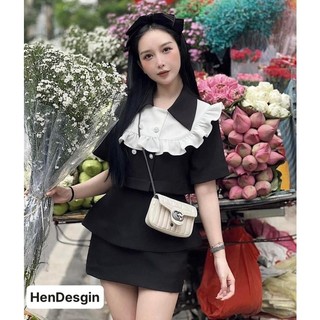 Áo phối bèo trắng thích hợp mặc đi làm hay sự kiện lịch sự
