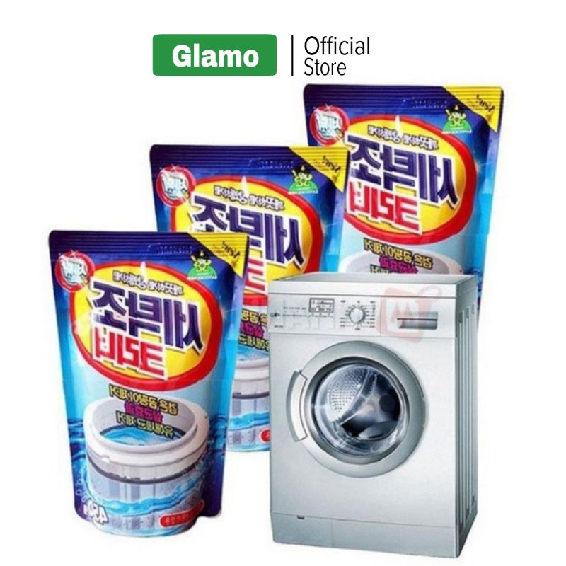 Combo 3 Túi Bột Tẩy Lồng Máy Giặt - Bột Vệ Sinh Lồng Máy Giặt Hàn Quốc 450g