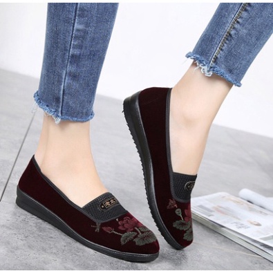 Giày vải ấm tặng bà 🔥BIGSIZE 35- 40🔥🔥QUẢNG CHÂU🔥 nữ trung niên giày đế mềm big size đại mùa đông