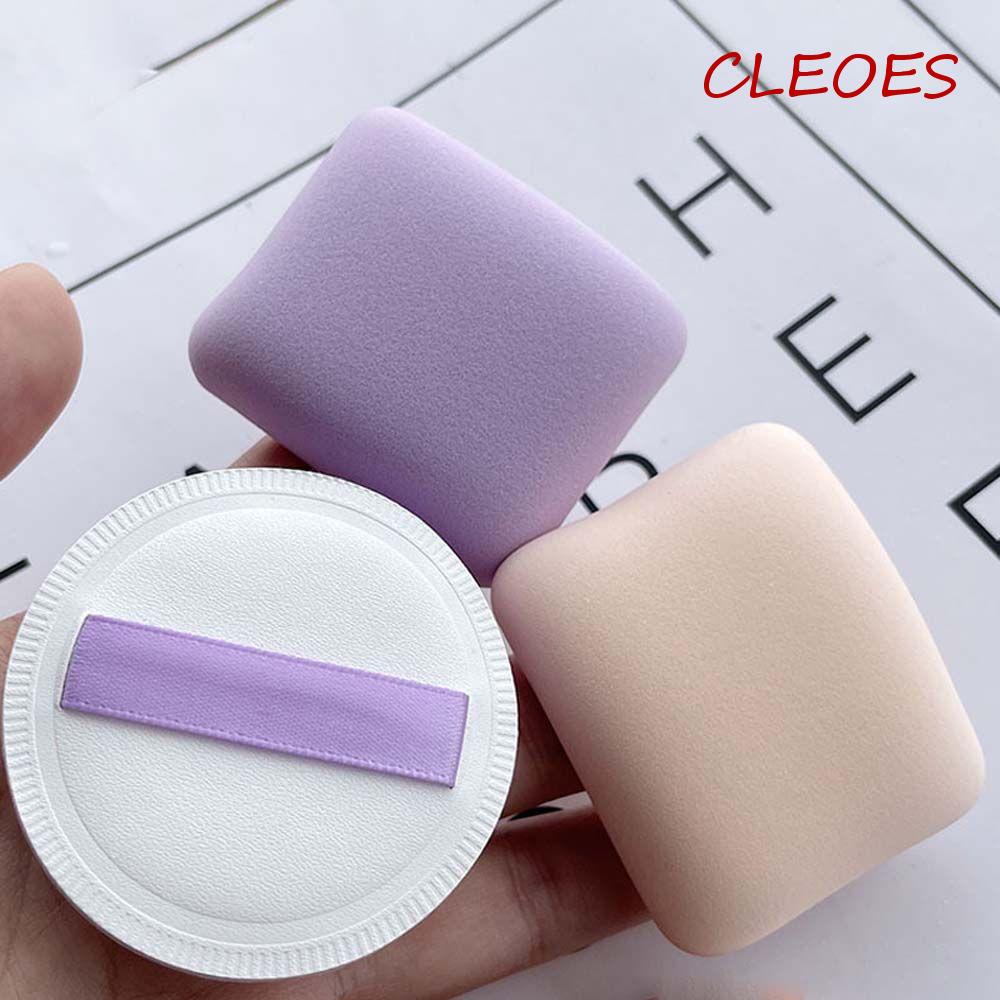 Mút Trang Điểm CLEOES Mềm Mịn Hình Tròn Màu Tím