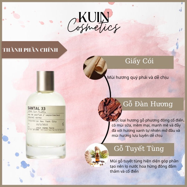 Nước hoa nữ Le Labo Another 13, Santal 33 EDP-  Hương thơm nam nữ, thanh lịch tinh tế lưu hương lâu