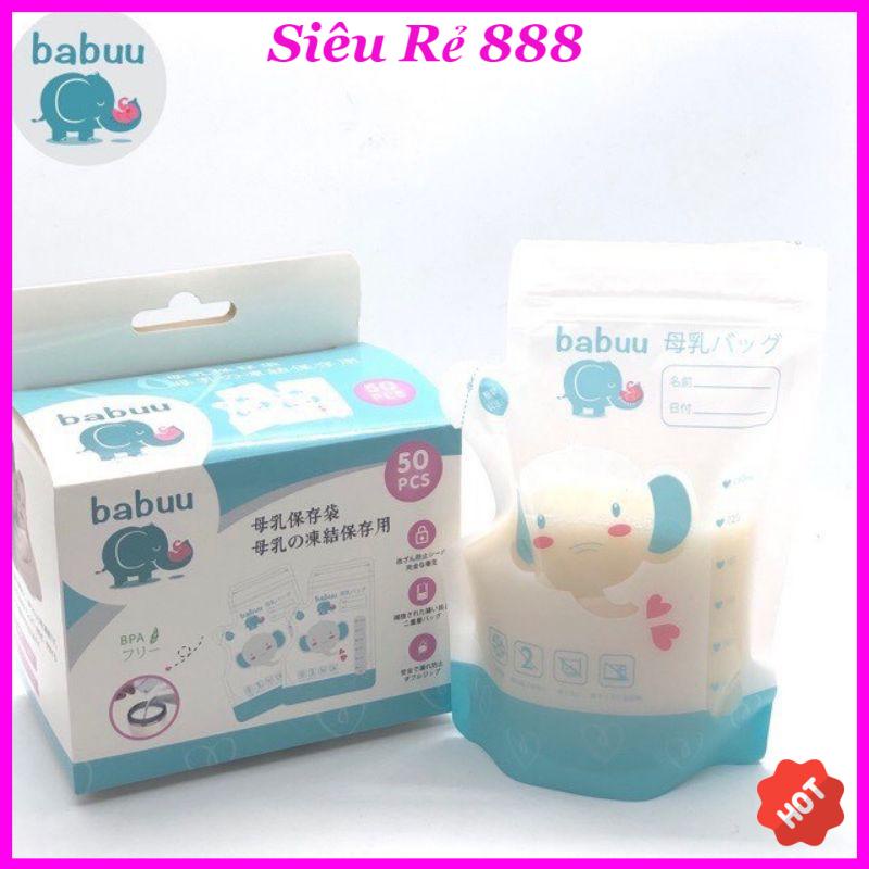  ⚡ Túi trữ sữa Babuu Nhật Bản 250ml (chính hãng)