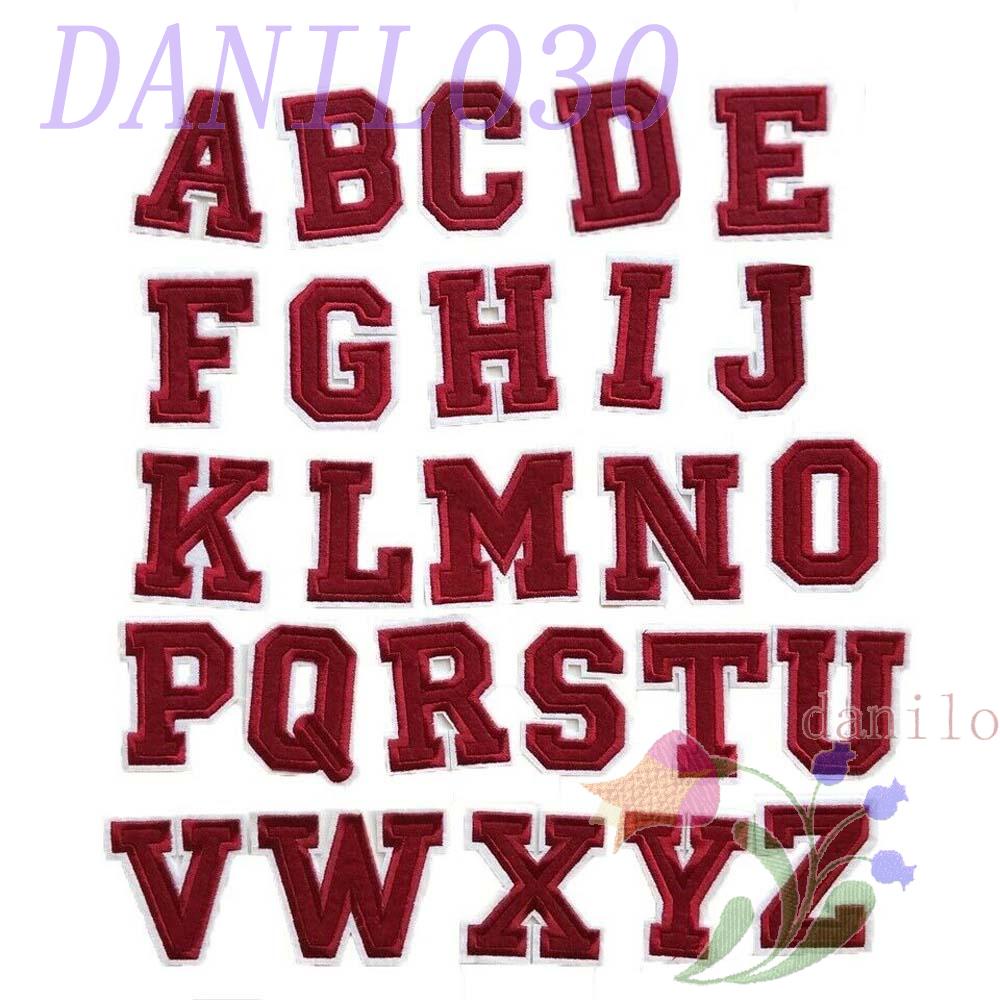 Sticker Ủi Thêu Hình Chữ Cái Tiếng Anh A-Z