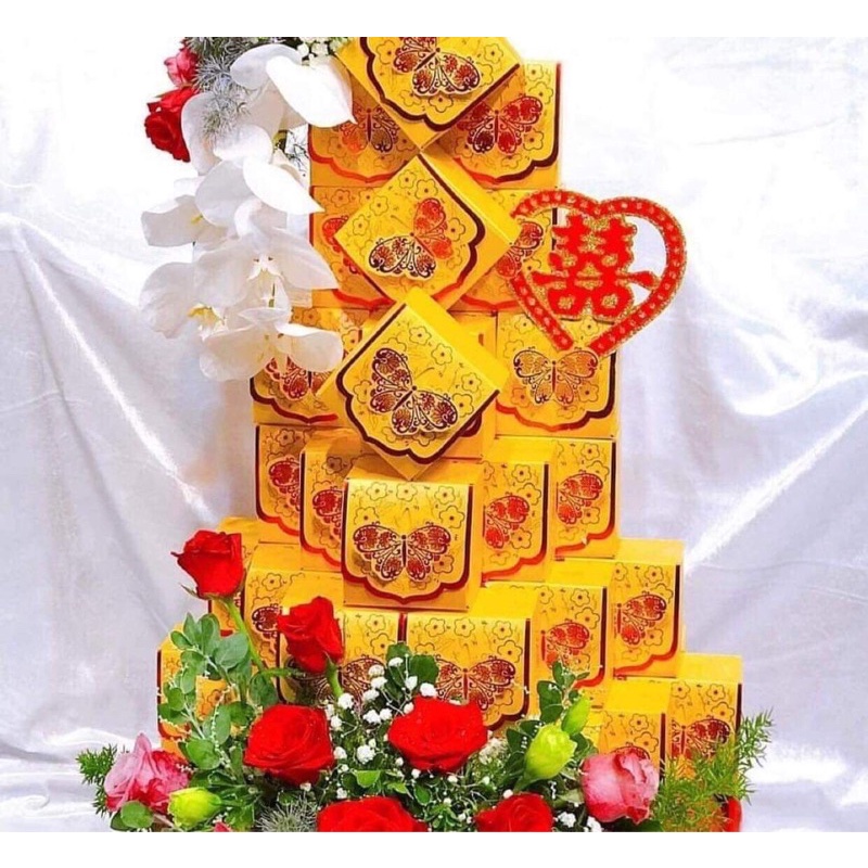 ComBo 100 vỏ bánh phu thê cánh bướm kích thước 8.8.5 cm như ảnh 100%
