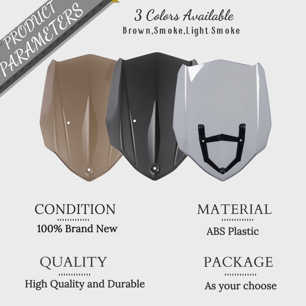 Kính Chắn Gió MT 03 Kèm Giá Đỡ Dành Cho Xe Mô Tô Yamaha MT-03 MT03 FZ-03 FZ03 2016 2017 2018 2019 MT25