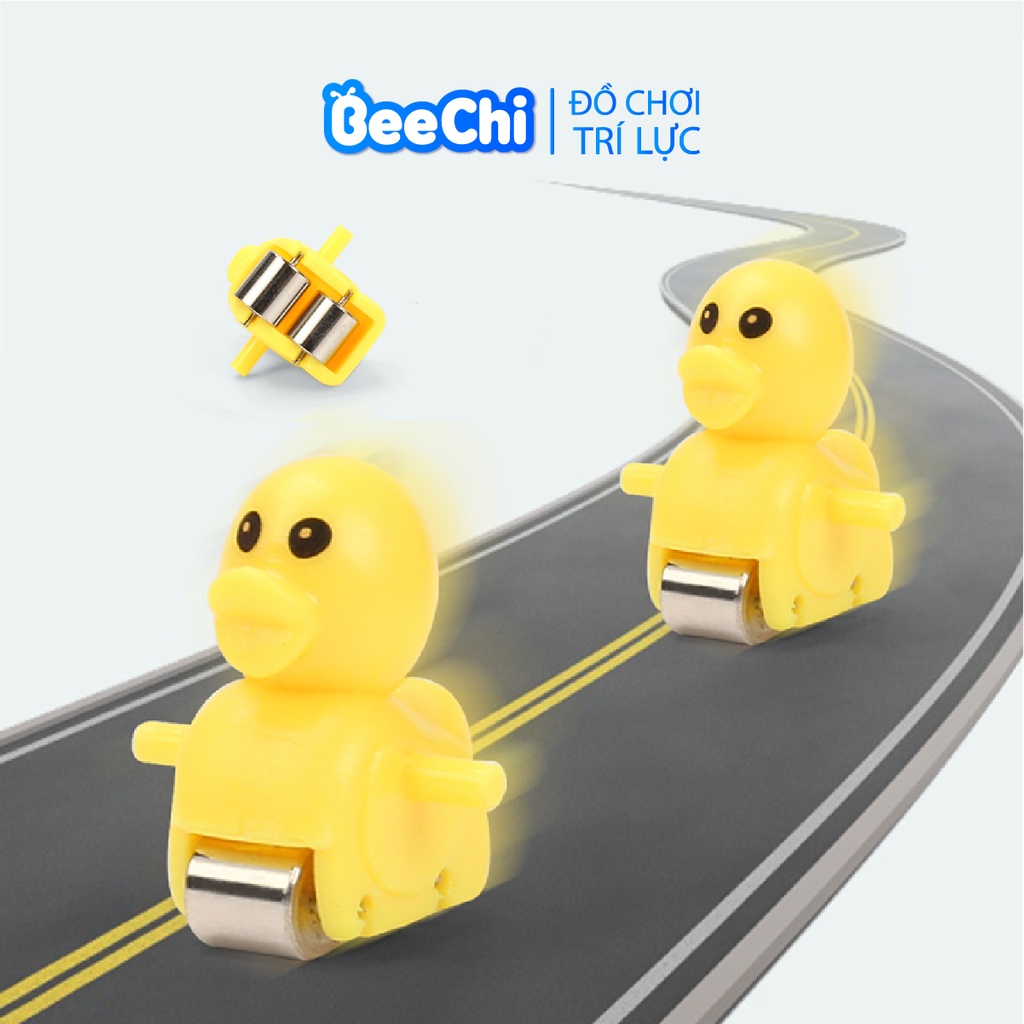 Đồ chơi trẻ em Vịt leo thang 3 tầng cao cấp BeeChi âm thanh vui nhộn + Đèn nháy đẹp mắt + Tặng Kèm Pin
