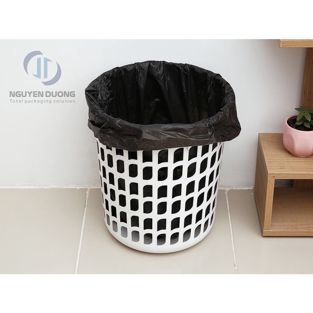 (Set 1kg - 3 cuộn) Túi Rác Đen Tự Huỷ Tahafa Không Lõi Tiểu - Trung - Đại