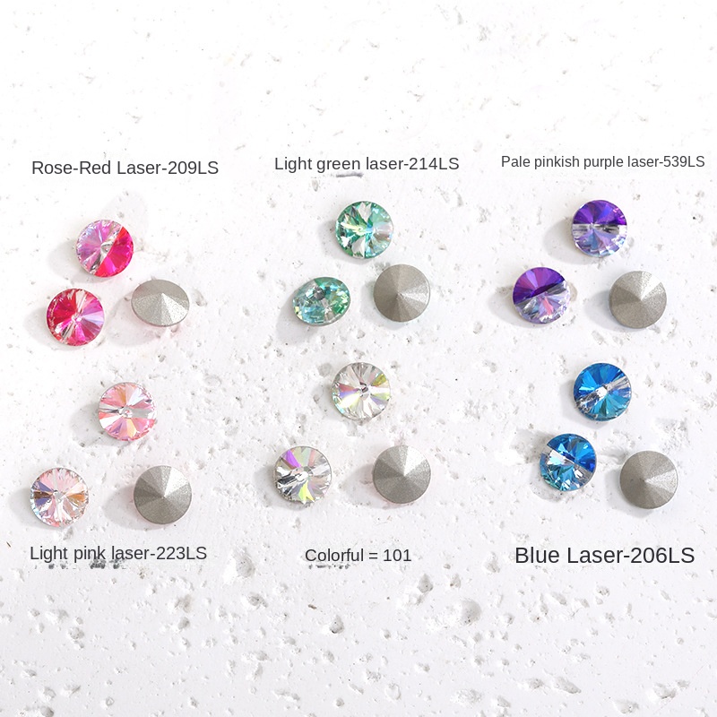 Mới Mũi Khoan Vệ Tinh K9 Đính Đá Trang Trí Móng Tay DIY 10pcs