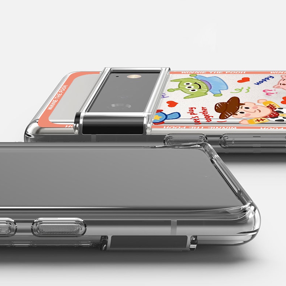 Disney Ốp Điện Thoại TPU Mềm Trong Suốt Chống Sốc In Hoạt Hình Toy Story Cho Google pixel 7 6 A PRO Cinnamoroll Woody Ba Mắt