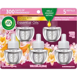 Bộ 5 chai tinh dầu thơm phòng Air Wick Scented Oil Air Freshener Summer Delights 5x20ml (Mỹ)
