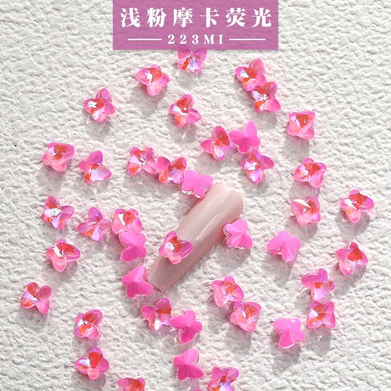 Đá Mocha Phát Quang Đính Móng Tay Nghệ Thuật