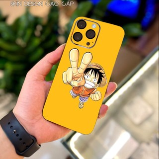 Dán điện thoại hình Luffy, miếng Skin cho iphone 6/6s/7/7plus/x/xs/xsmax/11/12 và các dòng Android. (mã: luffy04)