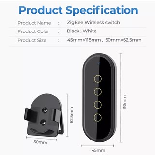 Remote ngữ cảnh 4 nút cảm ứng Zigbee Tuya