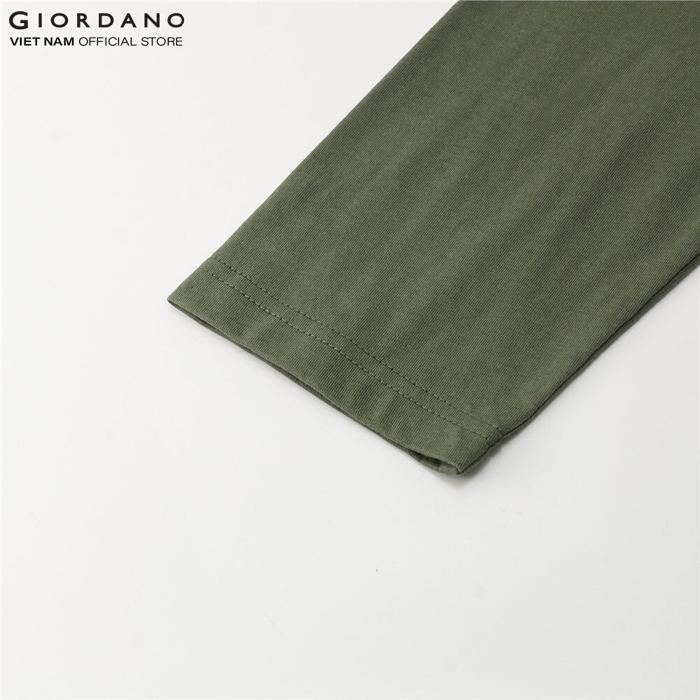 Áo Thun Dài Tay Nam Long-sleeve Tee Giordano 01021701