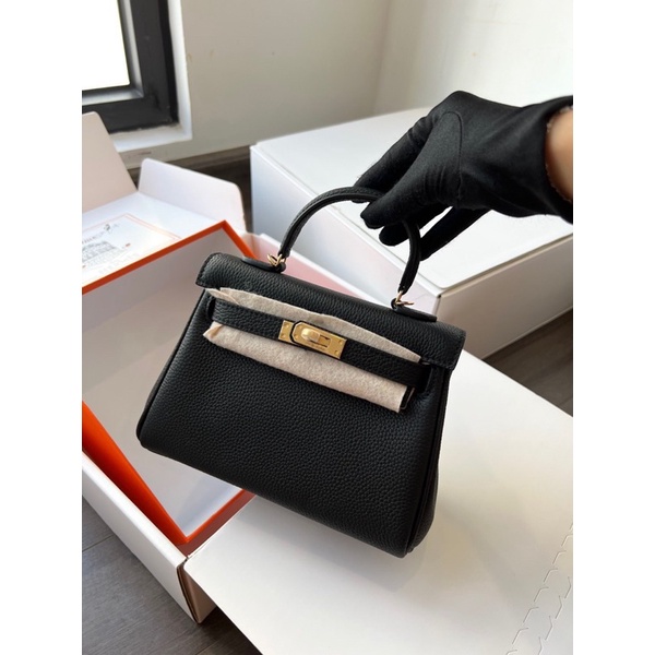 Túi HM KELLY Nguyên bản Tag vàng Sz 20cm Fullbox bill Hải quan