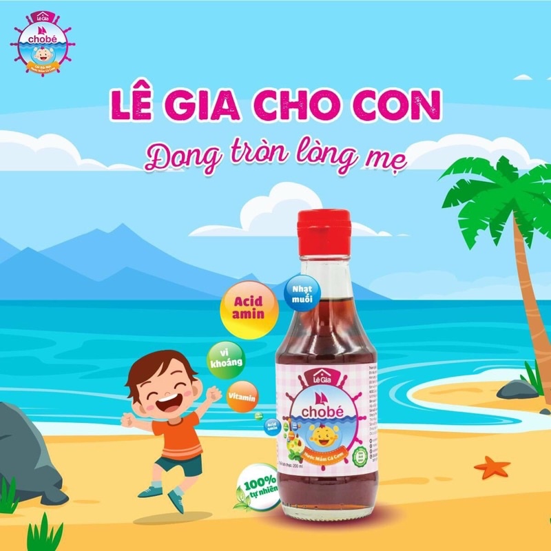 Nước mắm Lê Gia an toàn cho bé ăn dặm 60ml và 120ml - date mới nhất