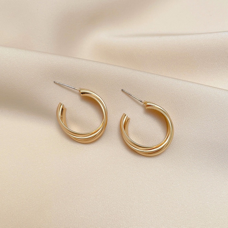 Khuyên tai bông tai nữ mạ vàng ulzzang hàn quốc siêu xinh