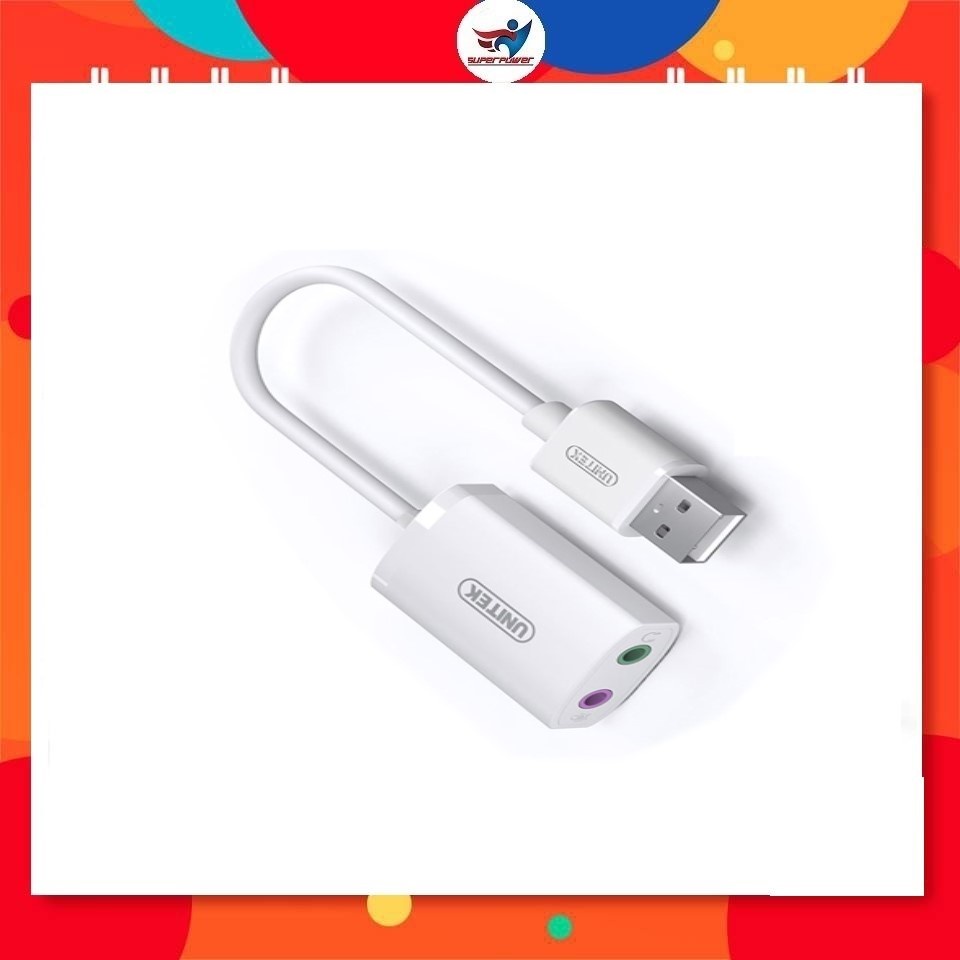 DÂY CÁP TÍN HIỆU CHUYỂN ĐỔI CỔNG USB RA CỔNG ÂM THANH SOUND CARD U207WH UNITEK