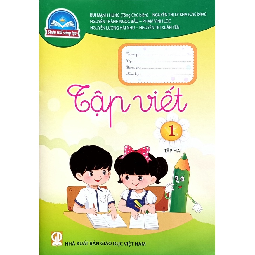Tập Viết lớp 1 tập 2 và Bút Chì 2B loại tốt