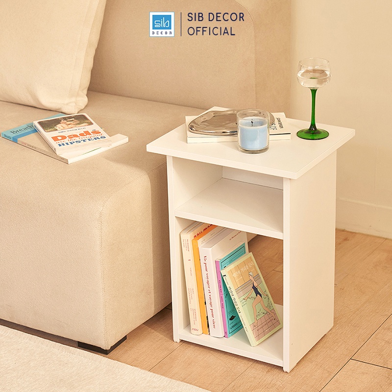 Kệ Gỗ Bên Sofa Phòng Khách, Đầu Giường Phòng Ngủ Nhỏ Xinh Thương Hiệu SIB Decor