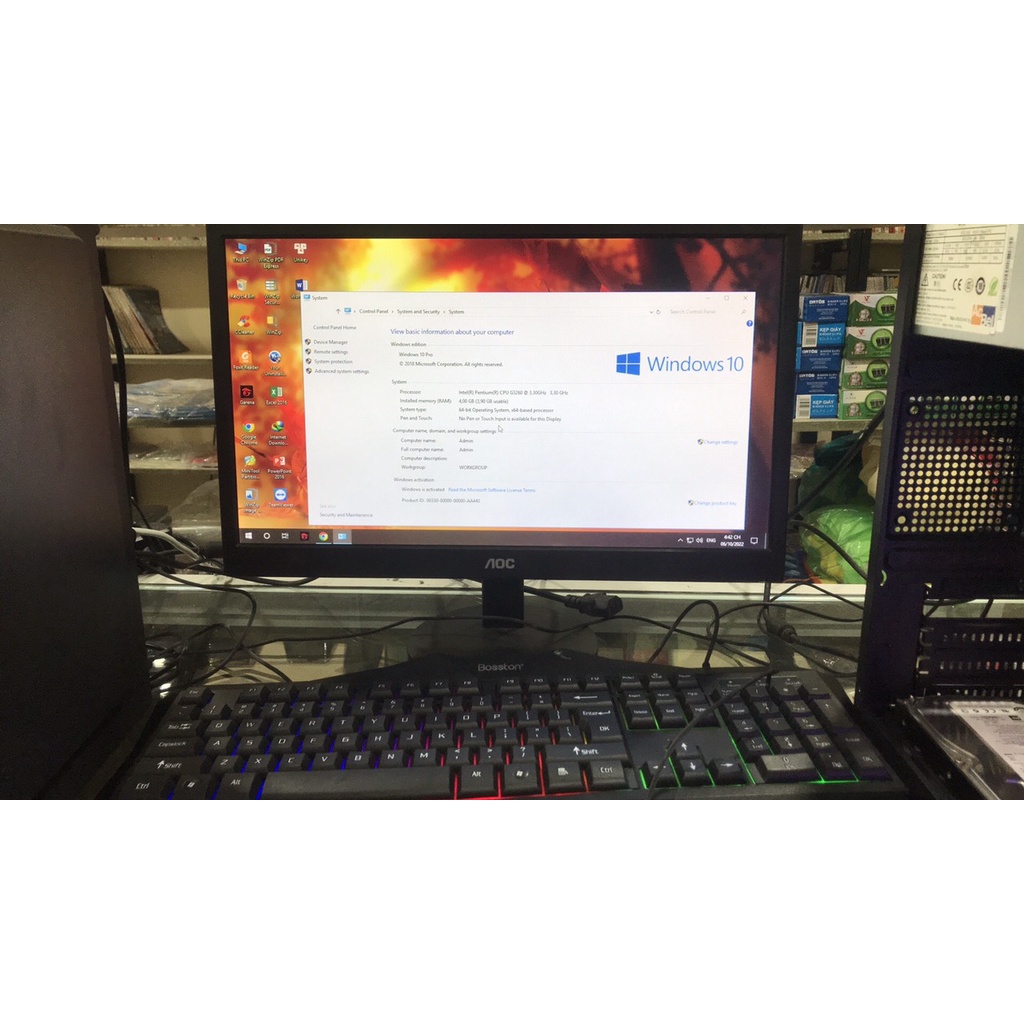 FULL BỘ PC G3200/H81/RAM 4G/SSD 120Gb MÀN HÌNH 19IN-TẶNG PHÍM CHUỘT GIÁ RẺ CHIẾN GAME LIÊN MINH LIÊN QUÂN ĐỘT KÍCH
