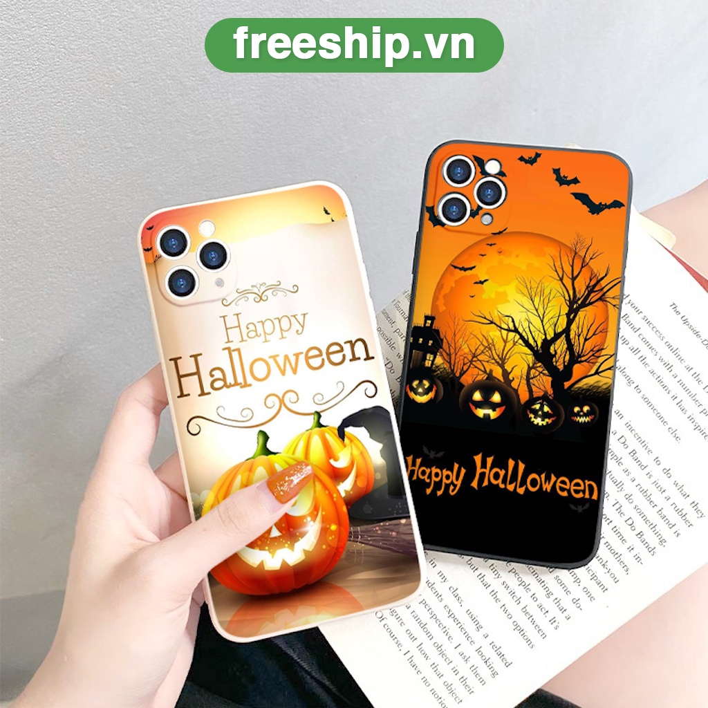 Ốp lưng iphone bí ngô ma mị Halloween cạnh vuông 11/12/13/pro/max/plus/promax/6/6plus/6s/6splus/7/7plus/8/8plus/x/xr/xs