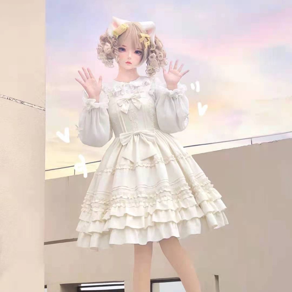 Đầm Lolita Hai Dây Kiểu Dáng Dễ Thương Xinh Xắn Dành Cho Nữ