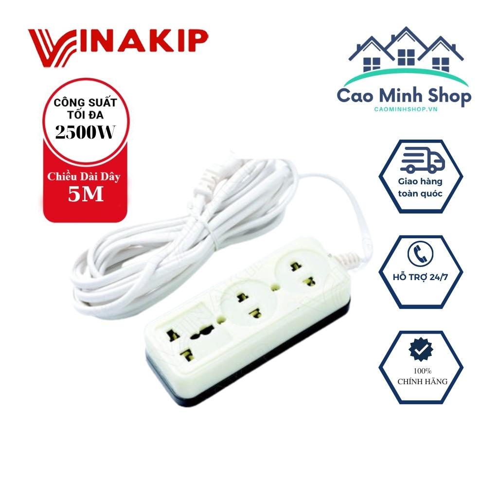 Ổ cắm điện Vinakip liền dây đa năng, dây dài 3m, 5m, 10m chính hãng- Cao Minh Shop