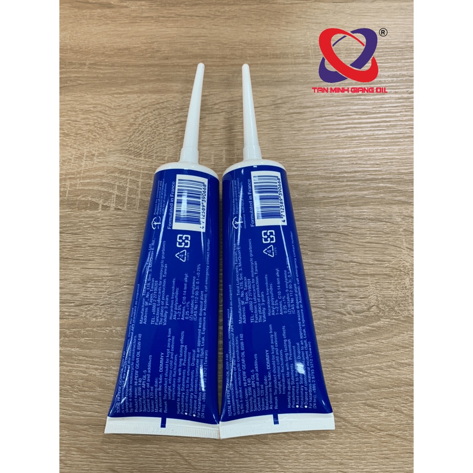 Dầu láp xe ga, nhớt láp hộp số Total Hi Perf Gear Oil 85W140 combo 2-4 tuýp