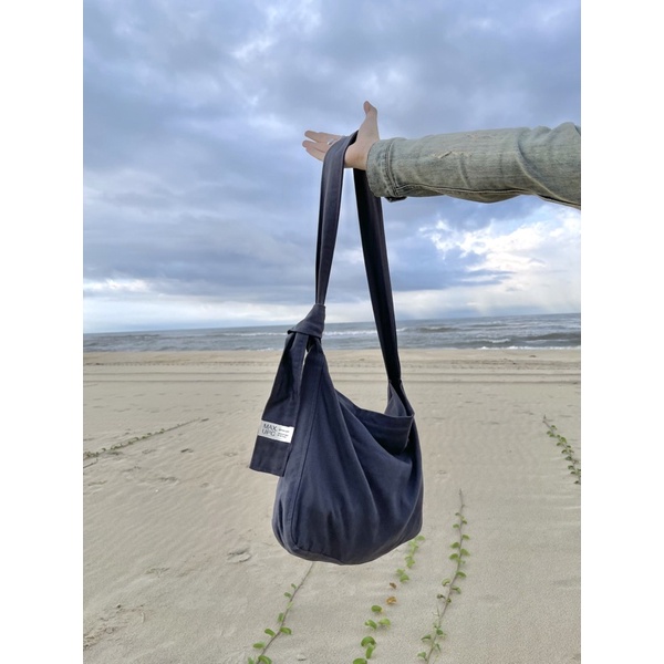 Túi Tote Đeo Chéo Canvas Buộc Dây “knot messenger bag”
