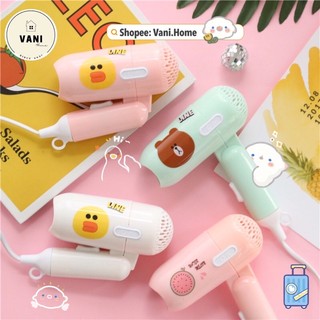 Máy Sấy Tóc Mini Icon Siêu Kute 2 Chế Độ Gấp Gọn ( Màu Ngẫu Nhiên)