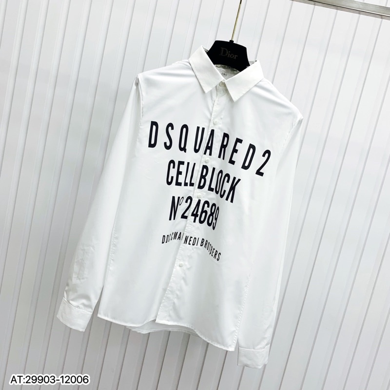 Sơ mi trắng in DSQUARED2