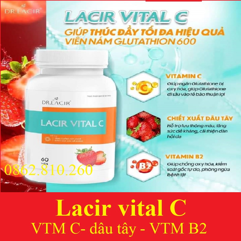 Viên uống Vitamin C Dr Lacir - Viên uống Lacir Vital C hàng chính hãng