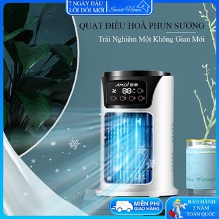 Quạt điều hòa mini, quạt hơi nước mini, quạt máy lạnh mẫu mới với 6 cấp độ gió và làm mát cực nhanh.