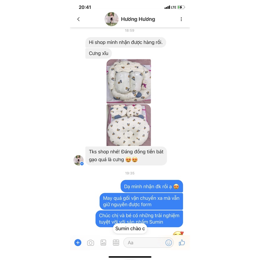 Gối chống trào ngược vải xô Muslin Organic cao cấp