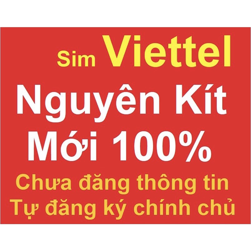 Sim nguyên kít Viettel 4G tự đăng kí thông tin