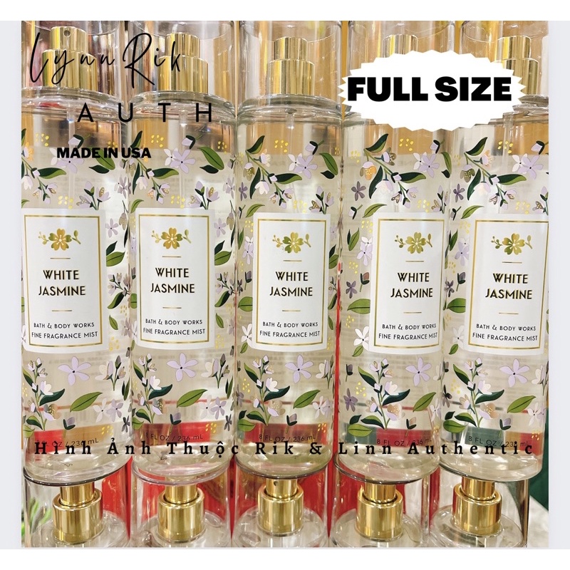 WHITE JASMINE - Xịt Thơm Body Mist Toàn Thân Bath & Body Works