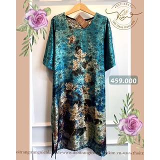 Đầm lụa gấm trung niên Bigsize