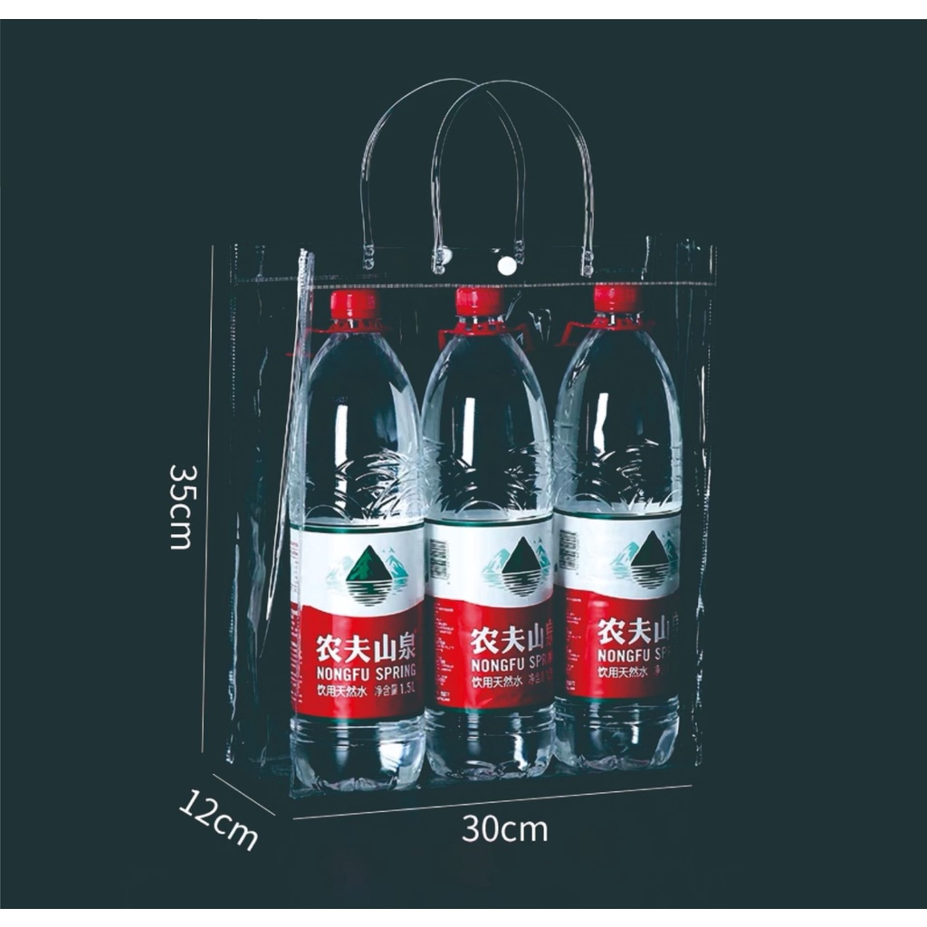 Túi quà tặng Noel trong suốt PVC có 6 kích thước lựa chọn - Túi đựng quà tặng Noel, Giáng sinh giá sỉ cực tốt - TQT01