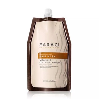Kem ủ xả tóc collagen 500ml Faraci mask siêu thơm, mềm mượt phục hồi tóc Zeroshop14QN